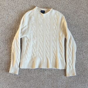 Polo by Ralph Lauren Cream Cable Knit Sweater